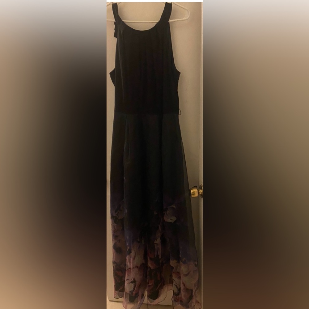 Black floral dress